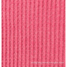 polyester rayon waffle jacquard knitting fabric